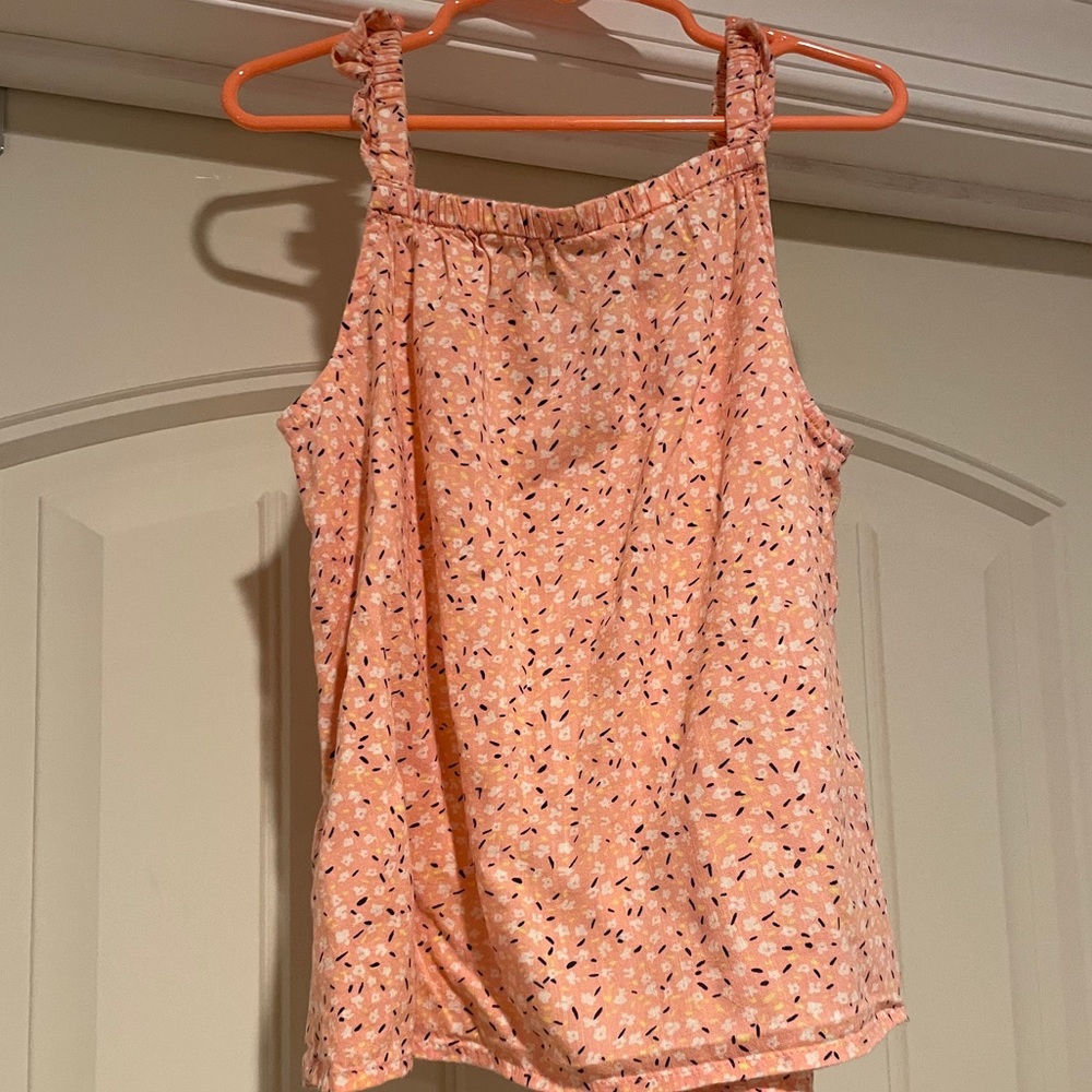 Little Girls Coral Blouse Tank